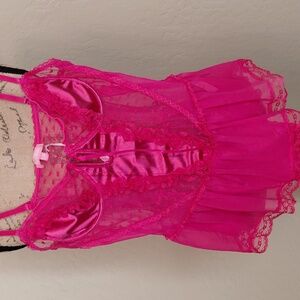 DOLLSKILL SUGAR THRILLZ XXL HOT PINK TEDDY ONE PIECE